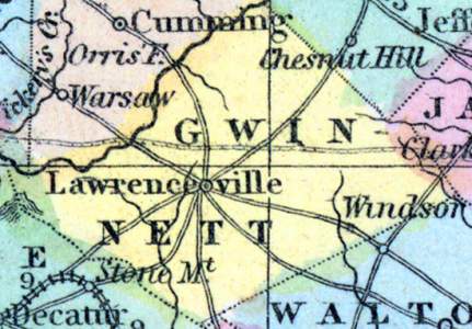 Gwinnett County, Georgia, 1857