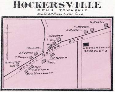 Hockersville, Pennsylvania, 1872, map