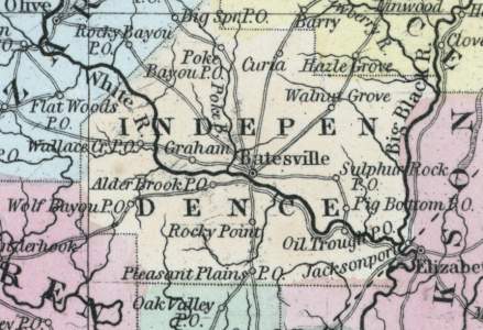 Independence County, Arkansas, 1857