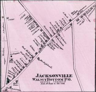 Jacksonville, Pennsylvania, 1872, map