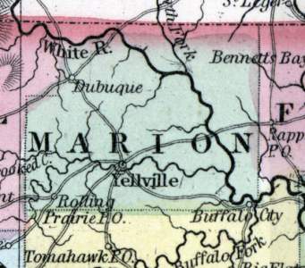 Marion County, Arkansas, 1857