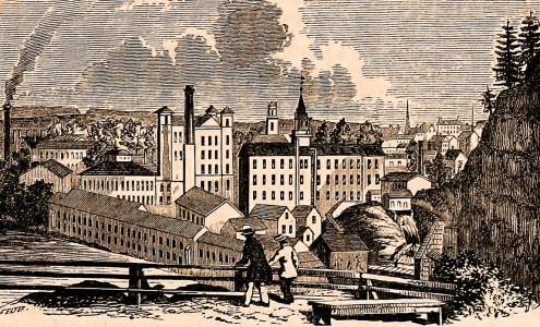 Paterson, New Jersey, 1861, artist's impression