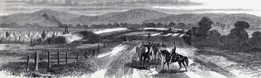 Union fortifications around Snyder's Bluff, Mississippi, July 1863, artist's impression, zoomable image