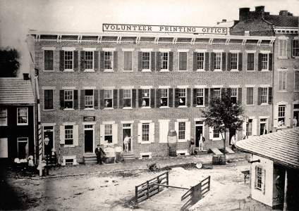 Volunteer Building, Carlisle, Pennsylvania, circa 1870, zoomable image