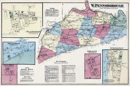 West Pennsborough Township, Cumberland County, Pennsylvania, 1872, zoomable map