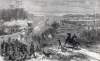 Charge of elements of the Union's Sixteenth Corps, Battle of Nashville, December 15, 1864, artist's impression, zoomable image