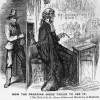 "How the Canadian Judge failed to see it," cartoon, Frank Leslie's Illustrated, January 7, 1865