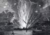 Explosion at the Union Army's supply depot at City Point, Virginia, August 9, 1864, artist's impression, detail
