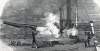 Fatal explosion of armament aboard the U.S.S. Juniata, December 24, 1864, artist's impression