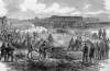 Recovering casualties of an explosion at the Washington Arsenal, December 18, 1865, artist's impression