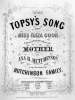 “Little Topsy's Song,” sheet music cover, 1853