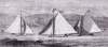 Great Iceboat Expedition, Hudson River from Poughkeepksie to Albany, New York, February 16, 1866, artist's impression