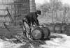 Filling oil barrels on Oil Creek, Crawford County, Pennsylvania, December 1864, artist's impression