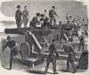 Spiking the Guns at Fort Moultrie, South Carolina, December 1860, artist's impression, zoomable image