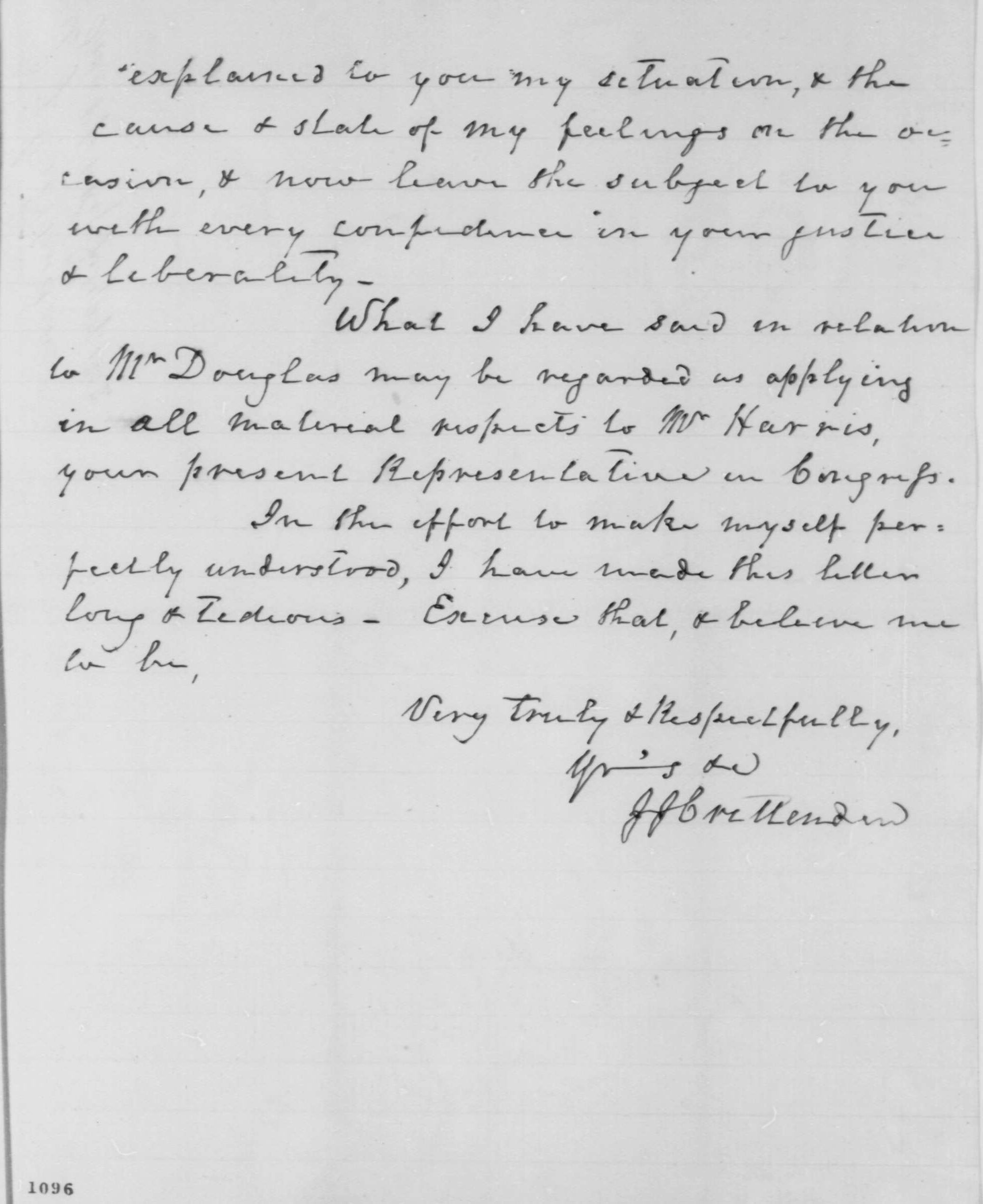 John Crittenden To Abraham Lincoln July 29 1858 Page 5 House Divided 