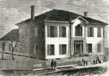 The Storrs School for Freedmen, Atlanta, Georgia, March 1867, artist's impression.