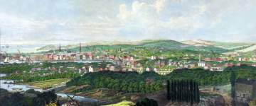 Bridgeport, Connecticut, circa 1857, detail, zoomable image
