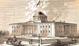 State Capitol, Columbus, Ohio, 1861, artist's impression