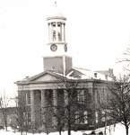 Cumberland County Courthouse, Carlisle, Pennsylvania, winter scene, circa 1865, detail