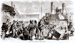 Immigrants Landing in New York, 1858