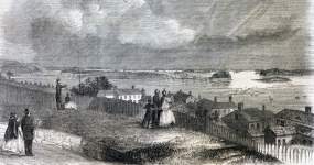 Campobello Island, Eastport, Maine, April 1866, artist's impression