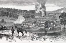 Strasburg, Virginia, during the Battle of Fisher's Hill, September 21-22, 1864, artist's impression, detail