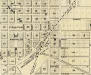 Galesburg, Illinois, central area, 1861