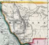 Montana, western portions, 1860, zoomable map