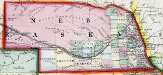 Nebraska, 1861, zoomable map
