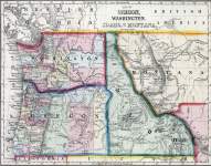 Oregon, Washington Territory, Idaho, Western Montana, and British Columbia, 1860, zoomable map