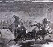 Riding Display, Hoboken Riding Club, March 24, 1866, artist's impression