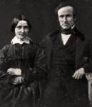 Rutherford B. and Lucy Webb Hayes, on their wedding day, December 30, 1852