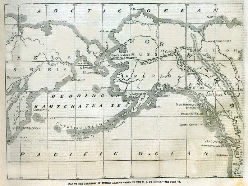 Alaska Purchase, 1867, zoomable map, Frank Leslie's Illustrated