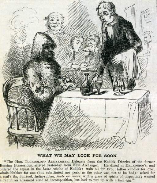 "What We May Look For Soon," cartoon, Harper's Weekly Magazine, May 4, 1867. 