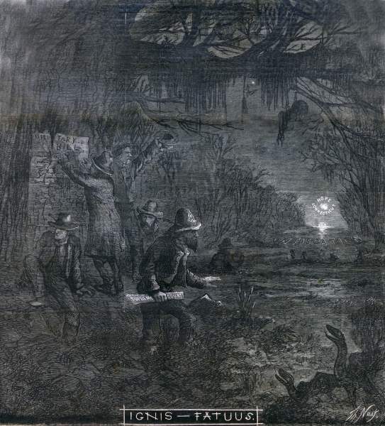 Thomas Nast, "Ignis - Fatuus," Harper's Weekly Magazine, April 20, 1867, zoomable image.