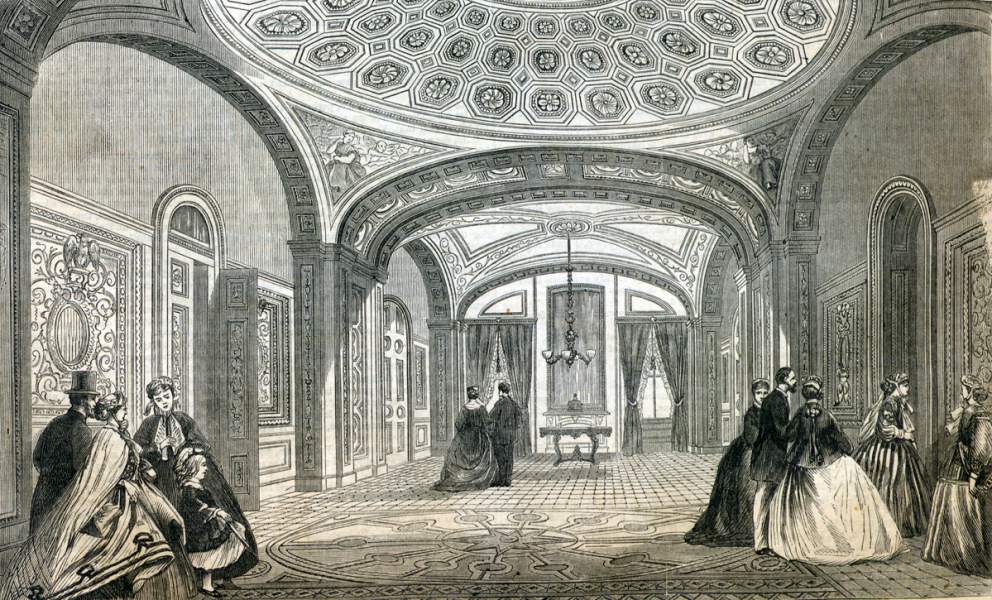 The Ladies' Reception Room, the United States Senate, Washington, D.C., March 1867, artist's impression.