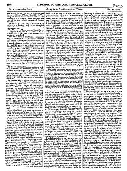 David Wilmot’s Speech in the House of Representatives, Washington, DC, August 3, 1848 (Page 3)