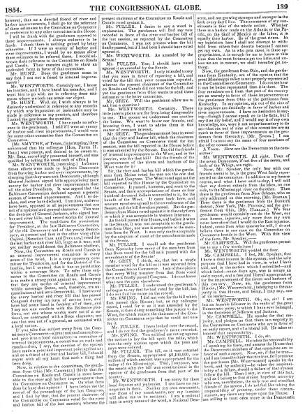 Debate over the Estimates for Rivers and Harbors, House of Representatives, January 6, 1854 (Page 2)