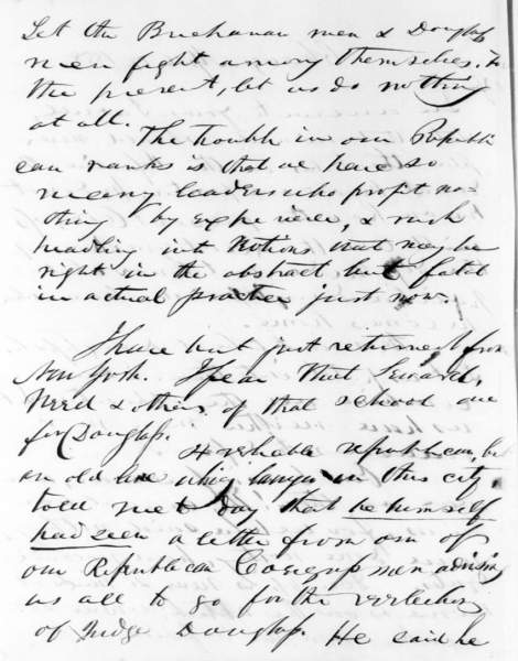 John Wentworth to Abraham Lincoln, April 19, 1858 (Page 2)