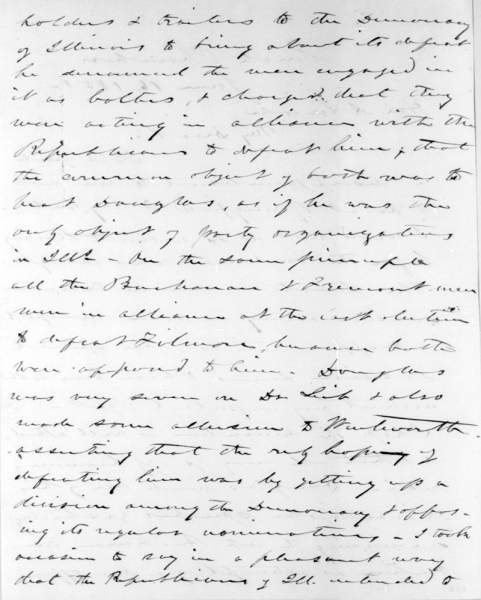 Lyman Trumbull to Abraham Lincoln, June 16, 1858 (Page 2)