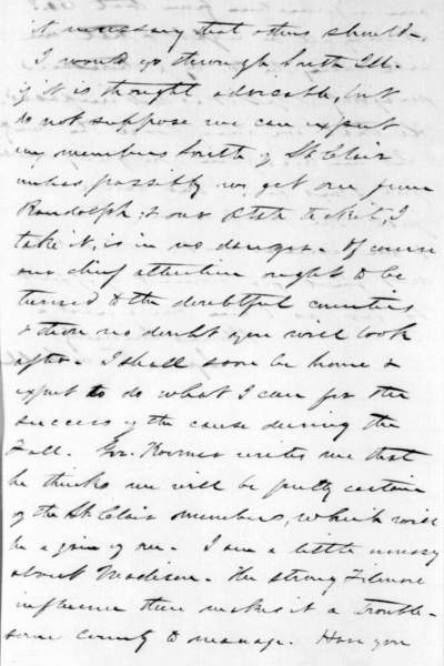 Lyman Trumbull to Abraham Lincoln, July 19, 1858 (Page 3)