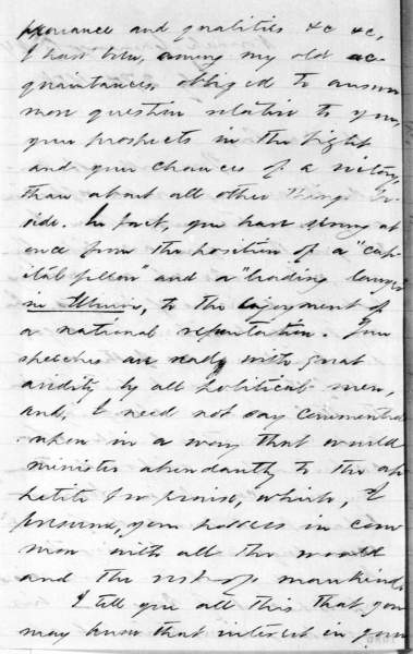 Charles Henry Ray to Abraham Lincoln, July 27, 1858 (Page 2)