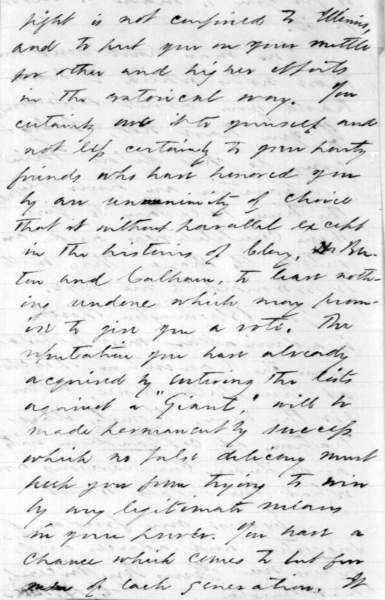 Charles Henry Ray to Abraham Lincoln, July 27, 1858 (Page 3)