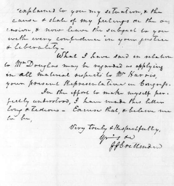 John Jordan Crittenden to Abraham Lincoln, July 29, 1858 (Page 5)