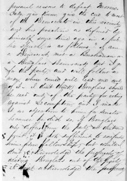 Thomas C. Sharp to Ozias Mather Hatch, August 11, 1858 (Page 2)
