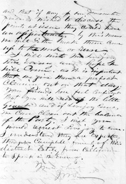 John W. Shaffer to Abraham Lincoln, August 17, 1858 (Page 2)