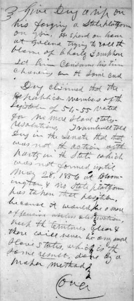 Joseph Medill to Abraham Lincoln, August 27, 1858 (Page 6)