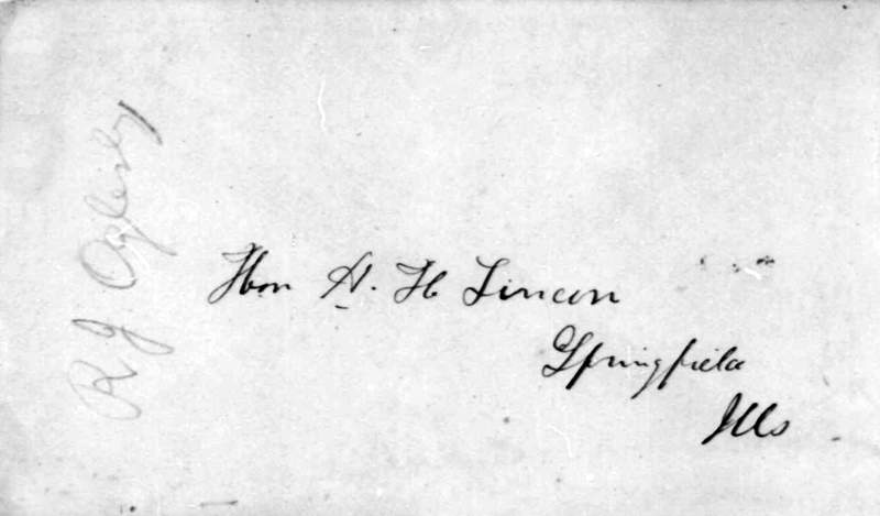 Richard James Oglesby to Abraham Lincoln, August 29, 1858 (Page 2)