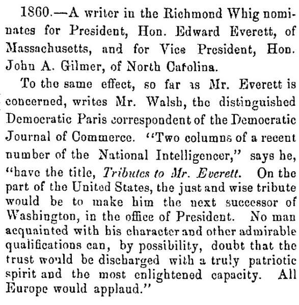 “1860,” Fayetteville (NC) Observer, September 13, 1858