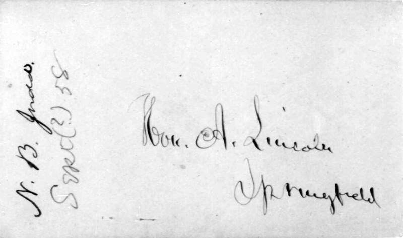 Norman Buel Judd to Abraham Lincoln, September, 1858 (Page 3)